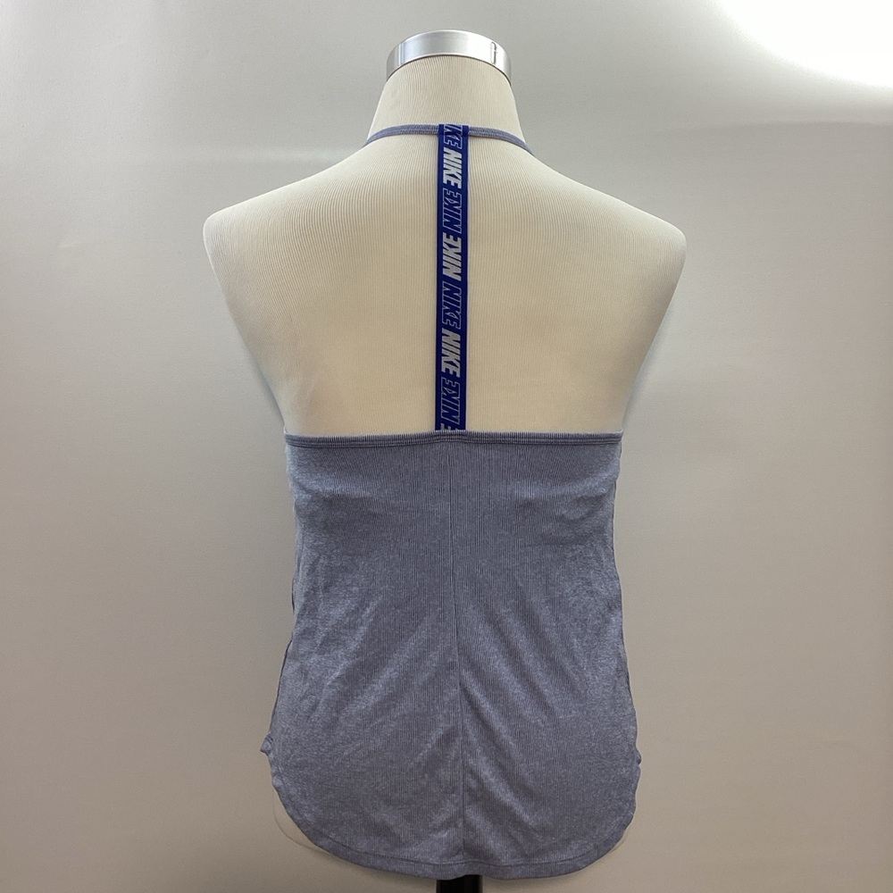 Nike DRI-FIT Women's Blue Halter Collar Neck Tank Top Size M